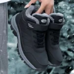 Men’s Winter Velvet Snow Boots – Waterproof, Warm Casual Outdoor Shoes - Image 5