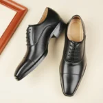 Premium Italian Men’s Leather Dress Shoes – Handmade Oxford and Derby for Business and Weddings - Image 2