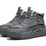 Men’s Winter Snow Boots – Warm Plush High-Top Casual & Outdoor Boots
