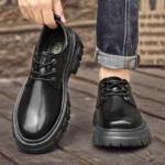 Men’s Stylish Thick-Soled Oxford Shoes – Comfortable Casual Leather Walking Shoes - Image 6
