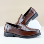 Men’s British-Style Leather Oxford Loafers – Formal, Non-Slip Business & Dress Shoes