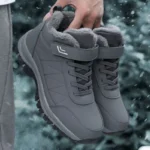 Men’s Winter Velvet Snow Boots – Waterproof, Warm Casual Outdoor Shoes - Image 3