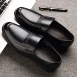 Men’s Leather Dress Shoes – Pointed Toe Business Oxfords