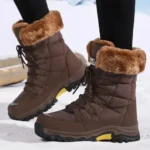 Women’s Waterproof Winter Snow Boots – Warm Long Velvet Outdoor Cold-Weather Boots - Image 3