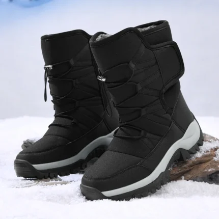 Waterproof Winter Boots – Warm Plush Non-Slip Outdoor & Work Ankle Boots