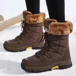 Women’s Waterproof Winter Snow Boots – Warm Long Velvet Outdoor Cold-Weather Boots - Image 6