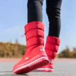 Women’s Winter Mid-Calf Snow Boots – Warm, Waterproof, Non-Slip Plush Platform Boots