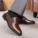 Men’s Leather Dress Shoes – Pointed Toe Business Oxfords - Image 4