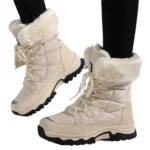 Women’s Waterproof Winter Snow Boots – Warm Long Velvet Outdoor Cold-Weather Boots - Image 5