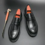 Men’s Tassel Loafers – Thick-Soled Slip-On Leather Dress & Casual Shoes - Image 7