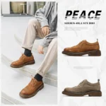 Men’s Genuine Leather Brogue Oxfords – British Style Business & Dress Shoes - Image 6
