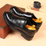 Men’s British-Style Oxford Leather Shoes – Thick-Soled Formal Loafers - Image 4