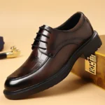 Men’s Casual Leather Oxford Shoes – Round Toe, Flat Designer Business & Walking Shoes - Image 5