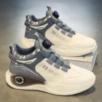 Men’s Outdoor Sneakers – Comfortable Non-Slip Lace-Up Shoes with Rotating Buckle - Image 4