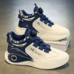 Men’s Outdoor Sneakers – Comfortable Non-Slip Lace-Up Shoes with Rotating Buckle