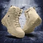 Men’s Leather Desert Combat Boots – Outdoor Hiking, Work & Ankle Boots