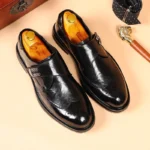 Men’s British-Style Oxford Leather Shoes – Thick-Soled Formal Loafers - Image 5