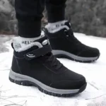 Men’s Winter Velvet Snow Boots – Waterproof, Warm Casual Outdoor Shoes - Image 2