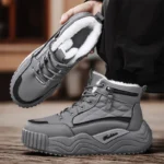 Men’s Winter Snow Boots – Warm Plush High-Top Casual & Outdoor Boots - Image 5