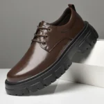 Men’s Stylish Thick-Soled Oxford Shoes – Comfortable Casual Leather Walking Shoes - Image 4