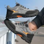 Men’s Safety Work Shoes – Lightweight Anti-Puncture Plastic Toe Boots