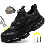 Men’s Safety Work Shoes – Rotary Buckle, Steel Toe, Industrial Sneakers - Image 3