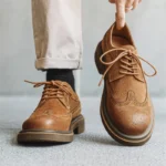 Men’s Genuine Leather Brogue Oxfords – British Style Business & Dress Shoes - Image 2