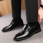 Men’s Leather Dress Shoes – Pointed Toe Business Oxfords - Image 6