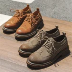 Men’s Genuine Leather Brogue Oxfords – British Style Business & Dress Shoes - Image 7