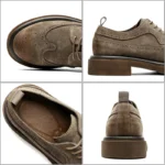 Men’s Genuine Leather Brogue Oxfords – British Style Business & Dress Shoes - Image 3
