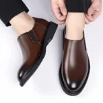 Men’s Italian Formal Leather Oxford Shoes – Business Office and Wedding Wear - Image 2