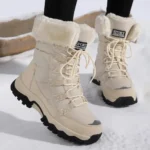 Women’s Waterproof Winter Snow Boots – Warm Long Velvet Outdoor Cold-Weather Boots - Image 2