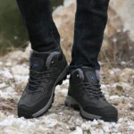 Men’s Winter Leather Boots – Warm, Waterproof Outdoor Work Shoes - Image 4