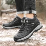Men’s Winter Leather Boots – Warm, Waterproof Outdoor Work Shoes