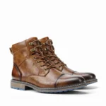 Men’s Retro Leather Boots – Comfortable Spring Fashion Footwear - Image 5