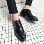 Men’s Classic Leather Oxford Brogues – Business & Wedding Shoes - Image 6