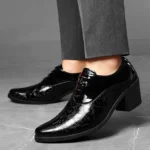 Men’s Luxury Red Leather Oxford Shoes – Designer Wedding and Formal Dress Shoes - Image 6