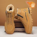 Men’s Winter Snow Boots – Plush Warm High-Top Outdoor Shoes - Image 5