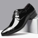 Men’s Black Leather Oxford Shoes – Formal, Business & Wedding Wear - Image 5