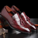 Luxury Men’s Leather Loafers – Tassel Brogue Dress & Casual Shoes - Image 6