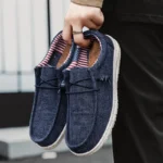 Men’s Casual Slip-On Canvas Loafers – Comfortable Walking Shoes - Image 3