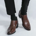 Men’s Height-Increasing Leather Dress Shoes – Business and Wedding Wear - Image 2