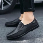 Men’s Leather Casual Loafers – Slip-On Oxford Shoes for Business and Daily Wear - Image 6