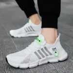 Men’s Running Shoes Breathable Mesh Cushioning Non-Slip Outdoor Sneakers