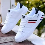 Men’s Casual Sneakers – Lightweight Breathable PU Leather Shoes - Image 2