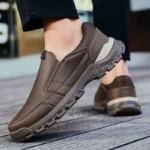 Men’s PU Leather Casual Shoes – Autumn Slip-On Oxfords and Moccasins for Outdoor Wear - Image 4
