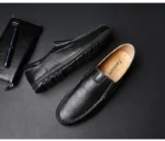 Men’s Leather Casual Loafers – Slip-On Oxford Shoes for Business and Daily Wear - Image 2