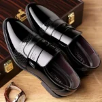 Luxury Men’s Leather Brogue Oxford Shoes – Retro Carved Lace-Up Dress Shoes - Image 2