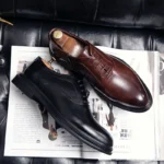 Men’s Classic Leather Oxford Brogues – Business & Wedding Shoes - Image 4