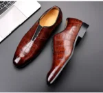 Men’s PU Leather Business Loafers – Comfortable Classic Casual Shoes
